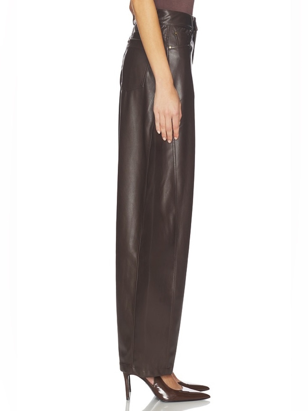 Women’s Lennon Pant in Brown Nonchalant Label - Picture 12 of 15